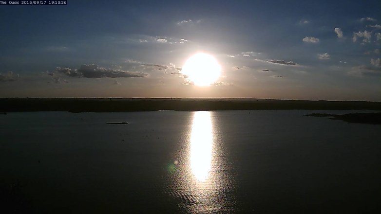 Lake Travis webcam, September 17, 2015 6:15 PM CT