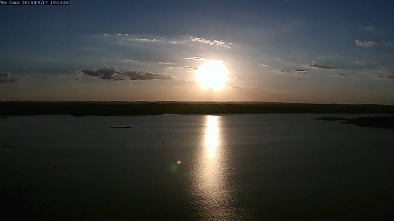 Lake Travis webcam, September 17, 2015 6:20 PM CT