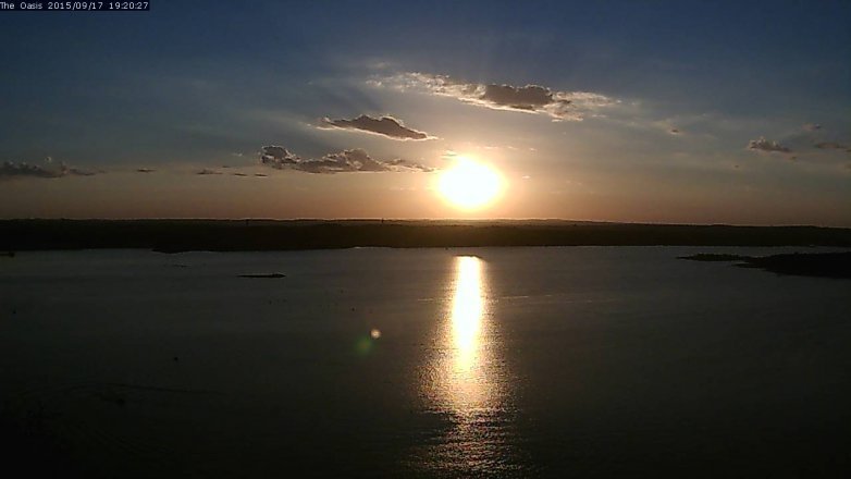 Lake Travis webcam, September 17, 2015 6:25 PM CT