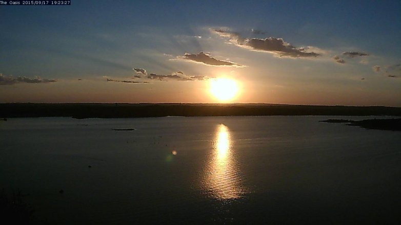 Lake Travis webcam, September 17, 2015 6:30 PM CT