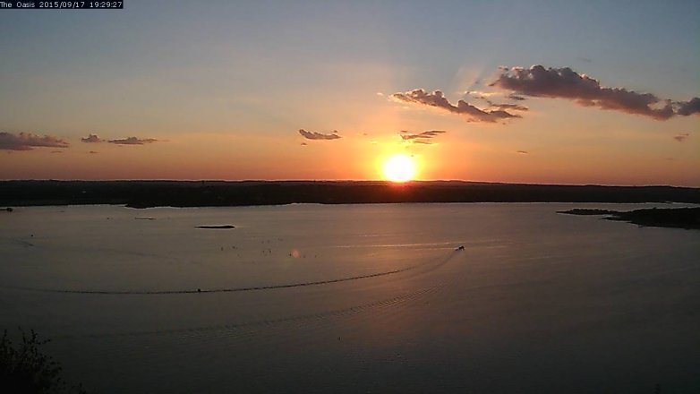 Lake Travis webcam, September 17, 2015 6:35 PM CT