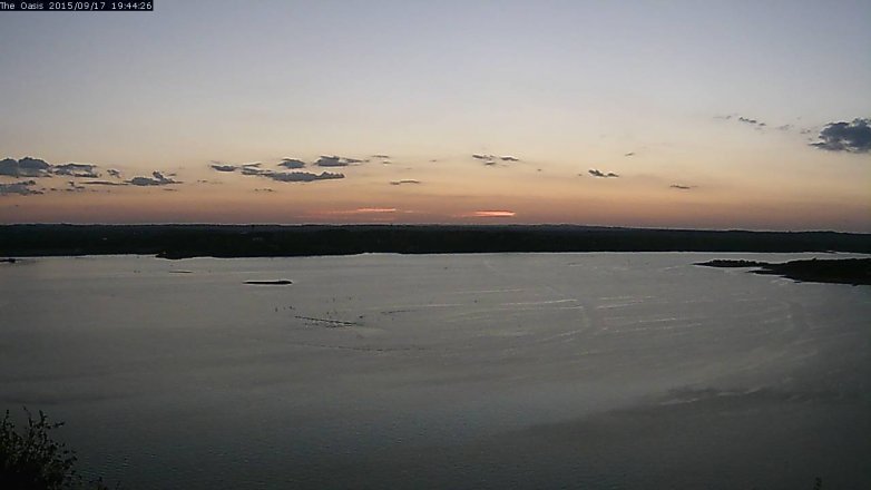 Lake Travis webcam, September 17, 2015 6:50 PM CT