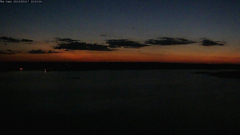 Lake Travis webcam, September 17, 2015 7:10 PM CT