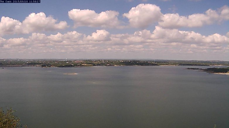 Lake Travis webcam, September 18, 2015 11:05 AM CT