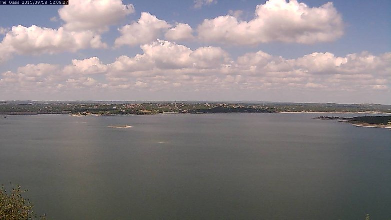 Lake Travis webcam, September 18, 2015 11:15 AM CT