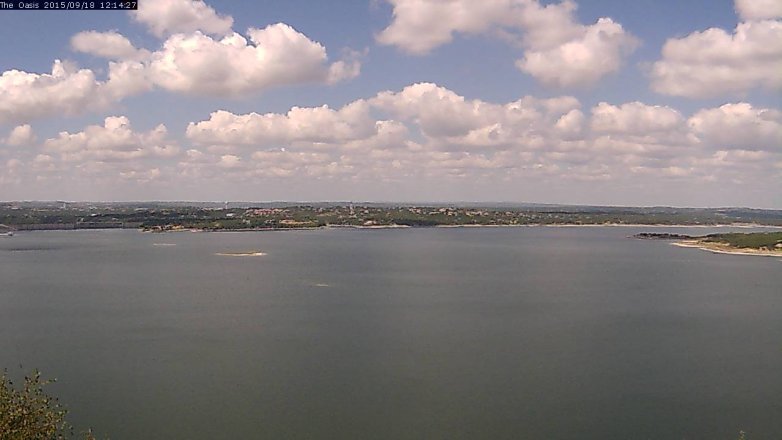 Lake Travis webcam, September 18, 2015 11:20 AM CT