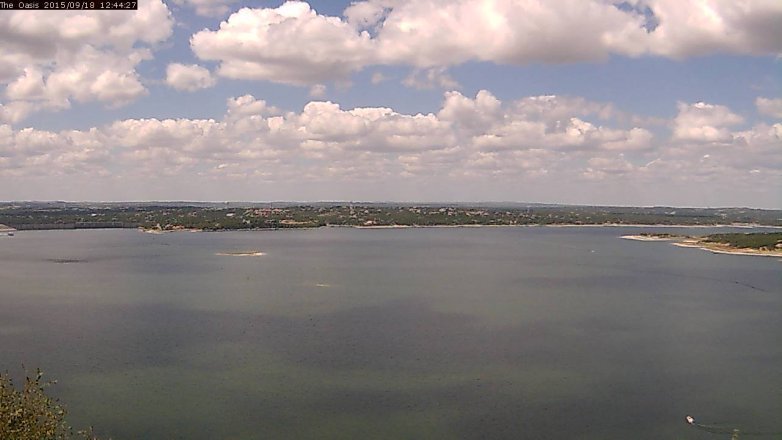 Lake Travis webcam, September 18, 2015 11:50 AM CT