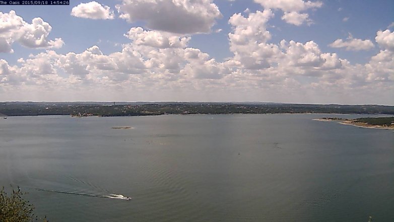 Lake Travis webcam, September 18, 2015 2:00 PM CT