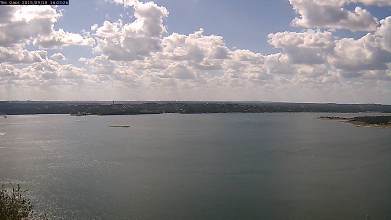 Lake Travis webcam, September 18, 2015 3:10 PM CT