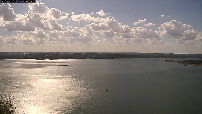 Lake Travis webcam, September 18, 2015 4:00 PM CT
