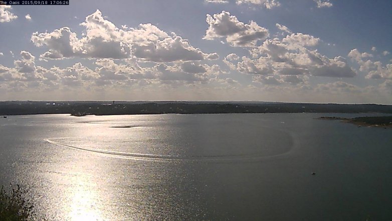 Lake Travis webcam, September 18, 2015 4:10 PM CT