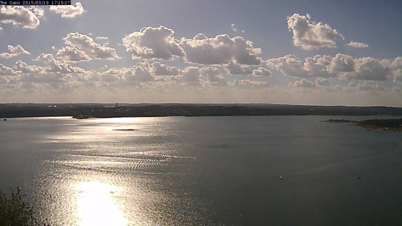 Lake Travis webcam, September 18, 2015 4:20 PM CT