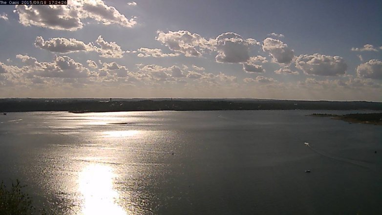 Lake Travis webcam, September 18, 2015 4:30 PM CT