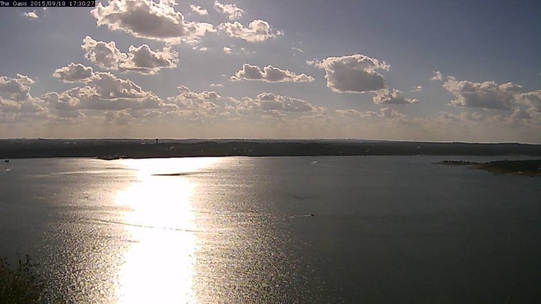 Lake Travis webcam, September 18, 2015 4:35 PM CT