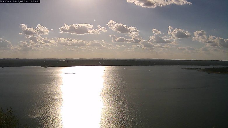 Lake Travis webcam, September 18, 2015 5:00 PM CT