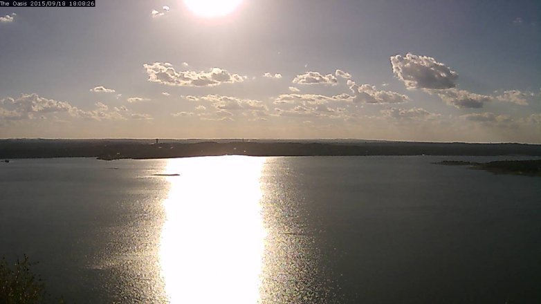 Lake Travis webcam, September 18, 2015 5:15 PM CT