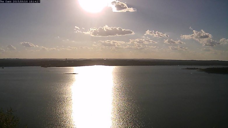 Lake Travis webcam, September 18, 2015 5:20 PM CT