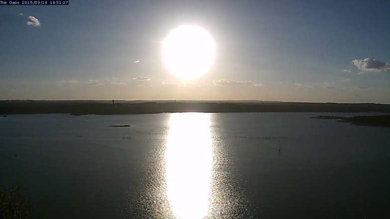 Lake Travis webcam, September 18, 2015 5:55 PM CT