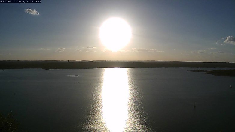 Lake Travis webcam, September 18, 2015 6:00 PM CT