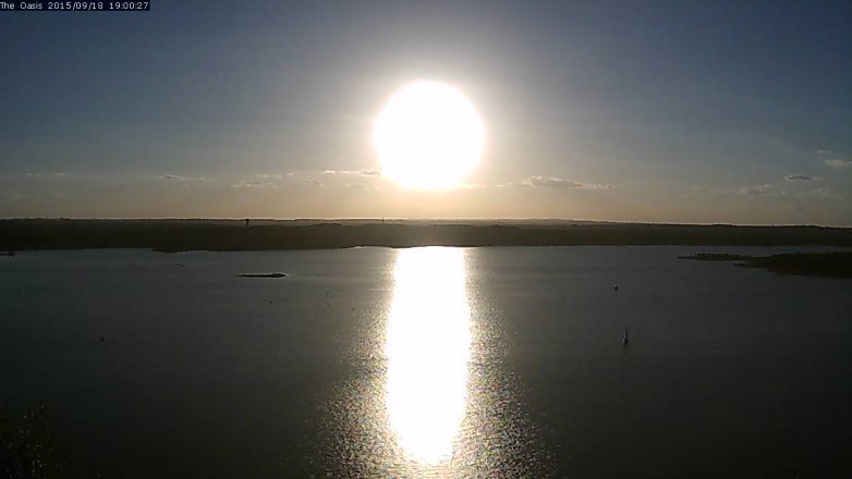Lake Travis webcam, September 18, 2015 6:05 PM CT