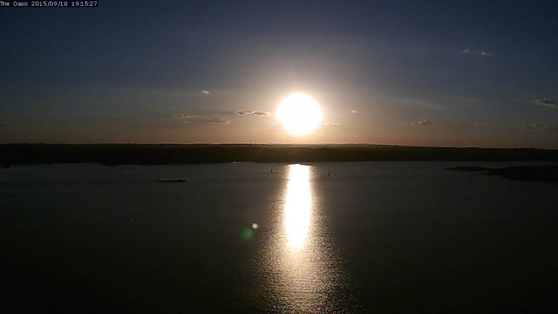 Lake Travis webcam, September 18, 2015 6:20 PM CT