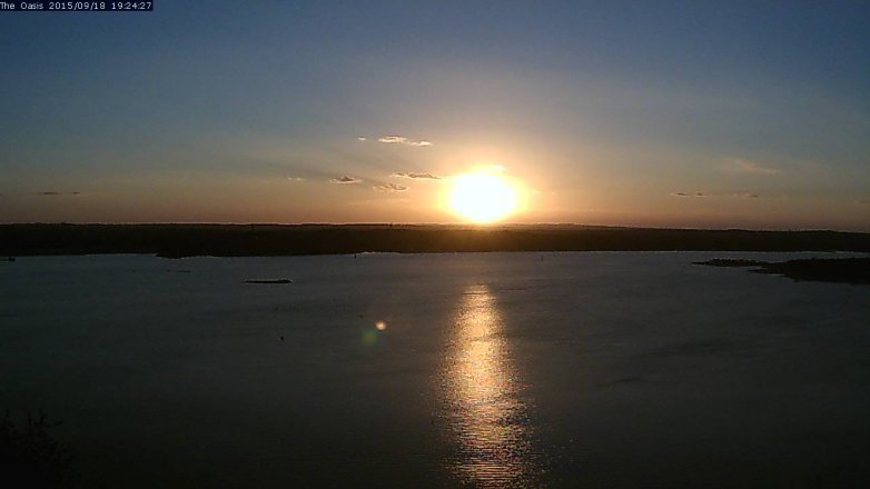 Lake Travis webcam, September 18, 2015 6:30 PM CT