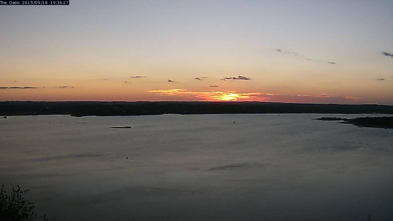 Lake Travis webcam, September 18, 2015 6:40 PM CT