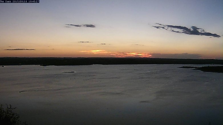Lake Travis webcam, September 18, 2015 6:50 PM CT