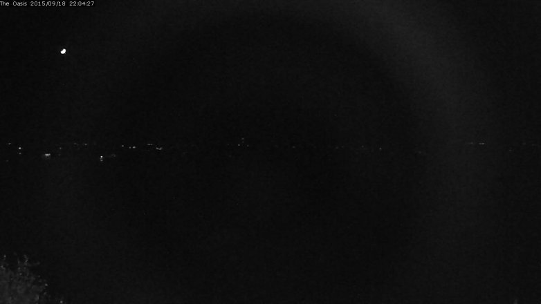 Lake Travis webcam, September 18, 2015 9:10 PM CT