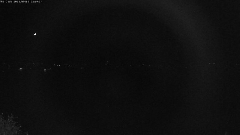 Lake Travis webcam, September 18, 2015 9:25 PM CT
