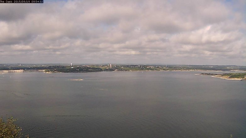 Lake Travis webcam, September 19, 2015 9:00 AM CT