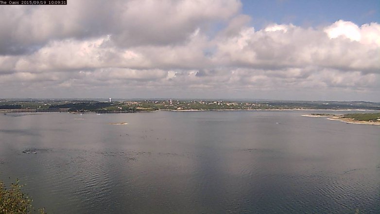 Lake Travis webcam, September 19, 2015 9:15 AM CT