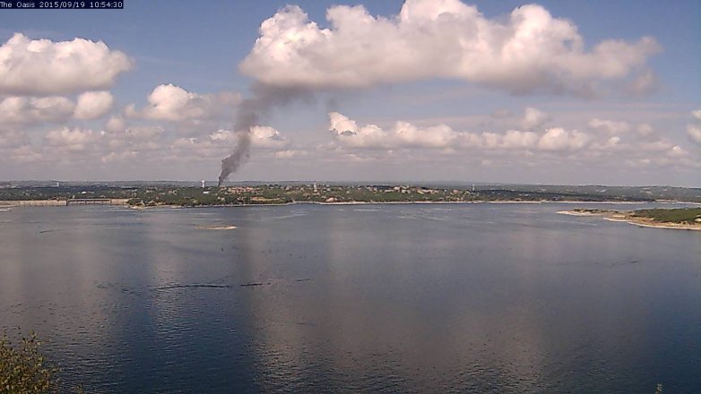 Lake Travis webcam, September 19, 2015 10:00 AM CT