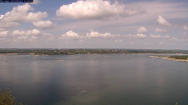 Lake Travis webcam, September 19, 2015 10:30 AM CT