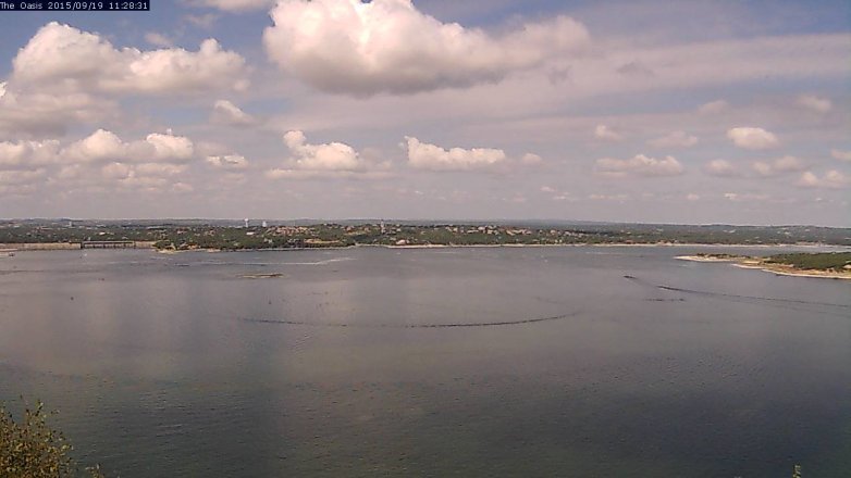 Lake Travis webcam, September 19, 2015 10:35 AM CT