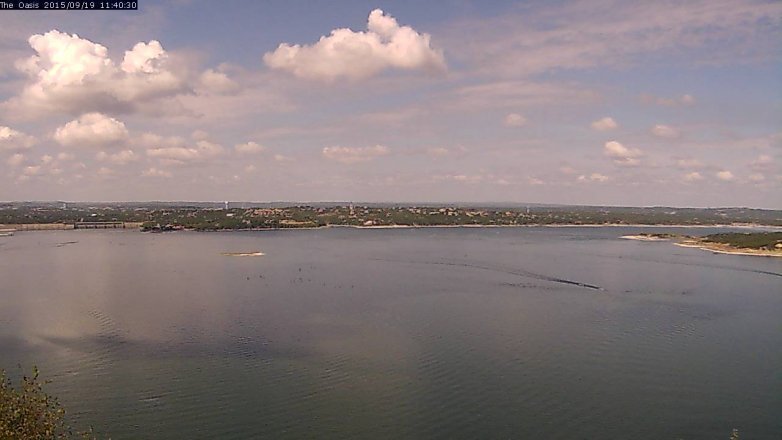 Lake Travis webcam, September 19, 2015 10:45 AM CT