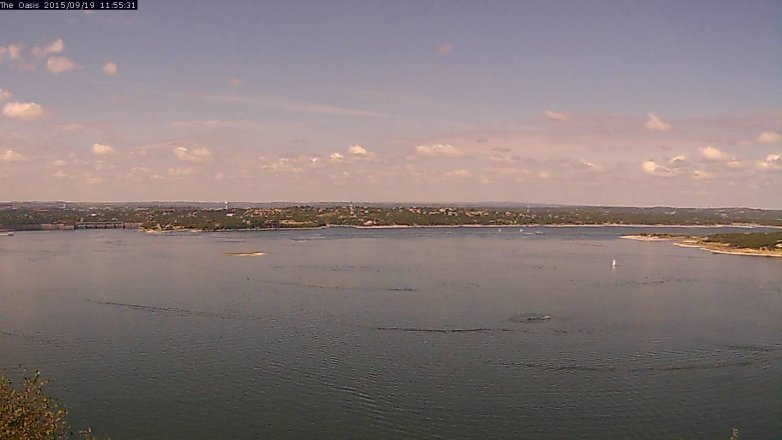 Lake Travis webcam, September 19, 2015 11:00 AM CT
