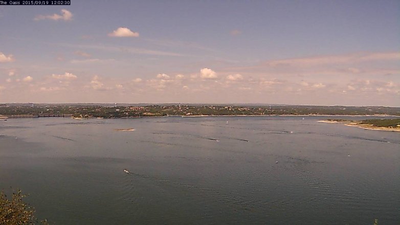 Lake Travis webcam, September 19, 2015 11:10 AM CT
