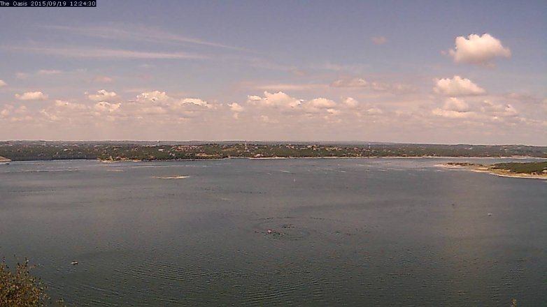 Lake Travis webcam, September 19, 2015 11:30 AM CT
