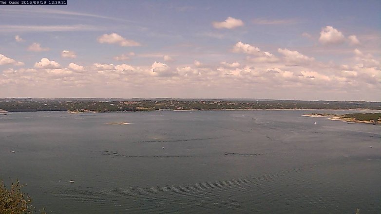Lake Travis webcam, September 19, 2015 11:45 AM CT