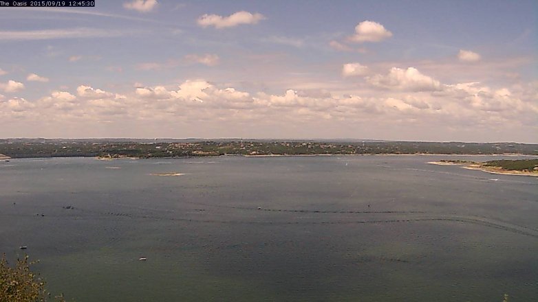 Lake Travis webcam, September 19, 2015 11:50 AM CT