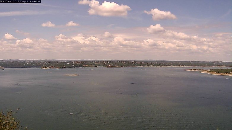 Lake Travis webcam, September 19, 2015 11:55 AM CT