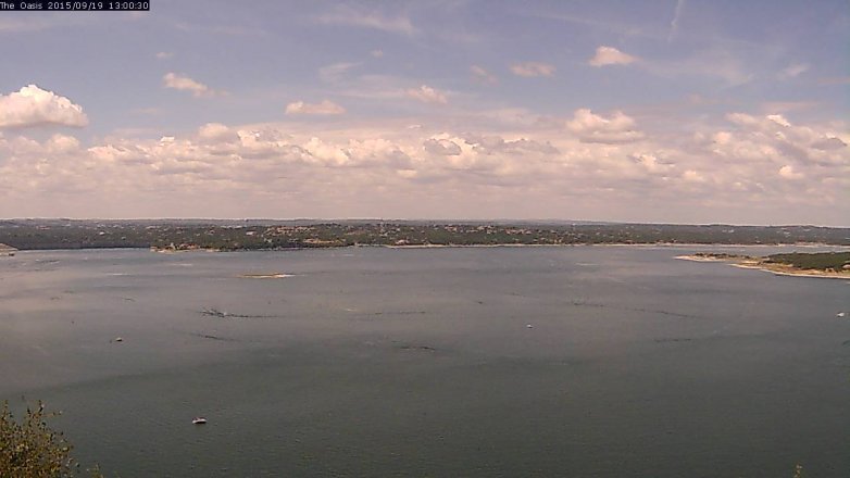 Lake Travis webcam, September 19, 2015 12:05 PM CT