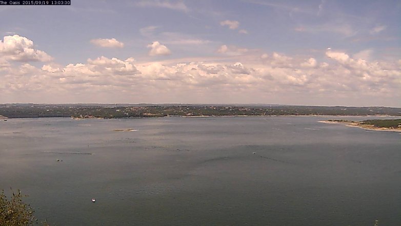 Lake Travis webcam, September 19, 2015 12:10 PM CT