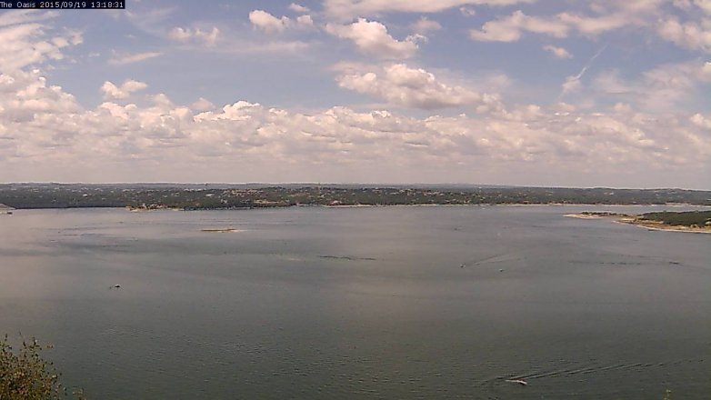 Lake Travis webcam, September 19, 2015 12:25 PM CT