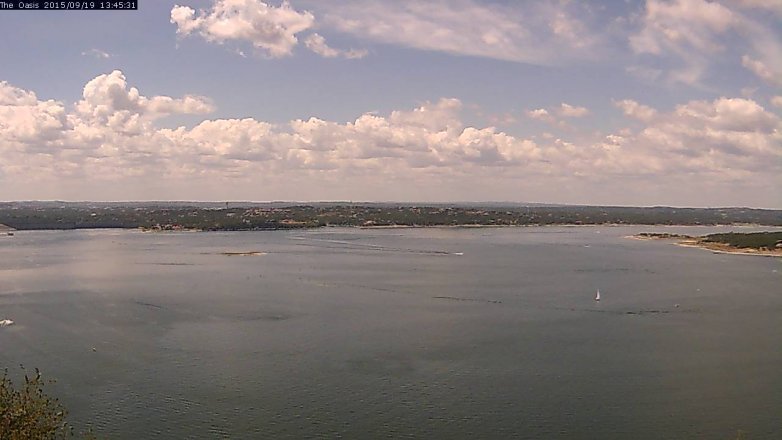 Lake Travis webcam, September 19, 2015 12:50 PM CT