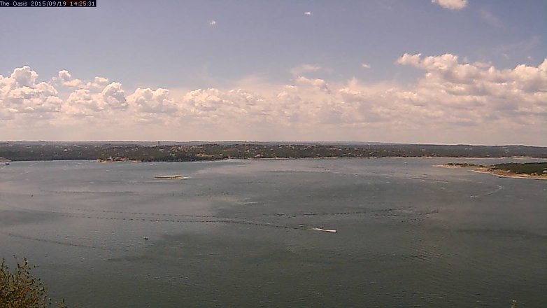 Lake Travis webcam, September 19, 2015 1:30 PM CT