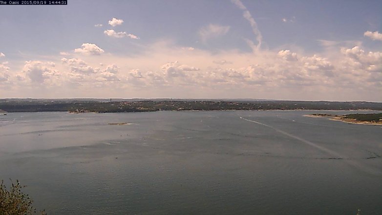 Lake Travis webcam, September 19, 2015 1:50 PM CT