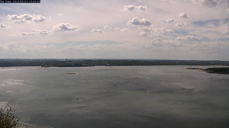 Lake Travis webcam, September 19, 2015 2:50 PM CT