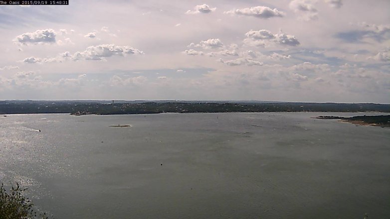 Lake Travis webcam, September 19, 2015 2:55 PM CT